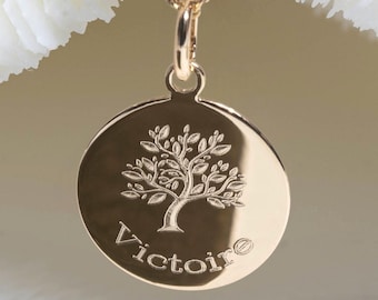 baptism jewelry • médaille de baptême 17mm • baptism gift • baptism baby • baptism necklace • baptism cross • birth gifts • name gifts
