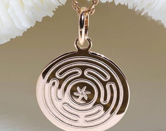 HECATE necklace • Wheel of HECATE pendant 17mm • Hecate jewelry • hecate charm • witch gifts • witch jewelry • witch pendant • Wicca jewelry