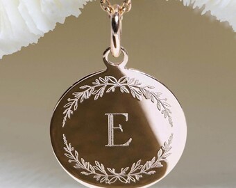 baptism gifts • médaille baptême 17mm • baptism baby • baptism jewelry • baptism necklace • letter necklace • birth gift • letter necklace