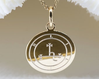 wicca necklace • SIGIL LILITH • Sigil of Lilith pendant 17mm • lilith necklace • sigil lilith necklace • Wicca jewelry • feminine necklace