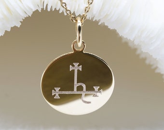 LILITH SIGIL necklace • Pendentif Lilith sigil 17mm • lilith sigil pendant • lilith charm • lilith sigil jewelry • lilith goddess necklace