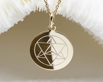 Merkaba • pendentif MERKABA 17mm • bijou géométrie sacrée • merkaba necklace • merkaba pendant • sacred geometry • talisman collier •