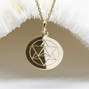Merkaba • MERKABA pendant 17mm • sacred geometry jewelry • merkaba necklace • merkaba pendant • sacred geometry • talisman necklace •