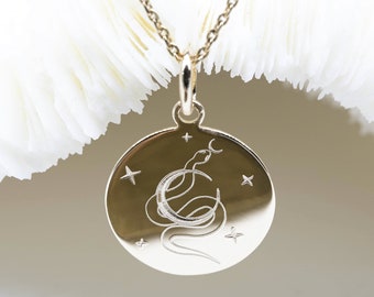 CRESCENT CITY • pendentif Crescent City 17mm • crescent city jewelry • Crescent City necklace • Crescent city gift • Sarah J. Maas sjm merch