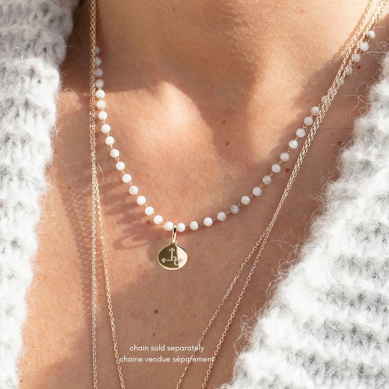 LILITH SIGIL charm • Charm sigil LILITH 9mm • lilith pendant necklace • sigil lilith necklace • lilith jewelry • lilith goddess necklace image 6