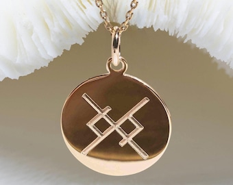 RUNES necklace • Rune ETERNAL LOVE pendentif 17mm • rune viking Eternal love • rune pendant • rune jewelry • rune gifts