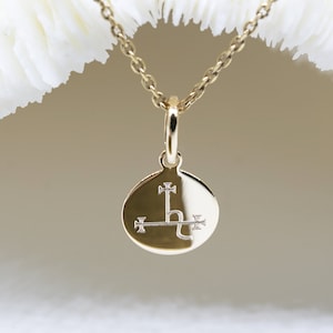 LILITH SIGIL • Charm sigil LILITH 9mm • lilith pendant necklace • sigil lilith necklace • lilith jewelry • lilith goddess necklace