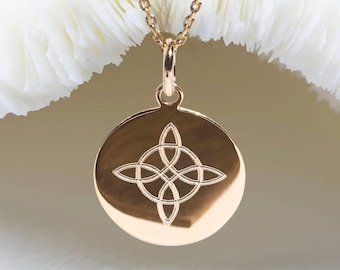 WITCH necklace • pendentif noeud de sorcière 17mm • WITCH KNOT necklace • witch charm • witch gifts • celtic knot jewelry • witch pendant