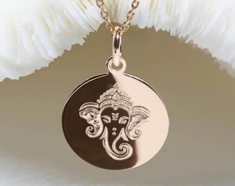 GANESH jewelry • Pendentif GANESH 17mm • Ganesh necklace • hindu jewelry • yoga necklace • yoga jewelry • Ganesh charm • yoga gifts for her
