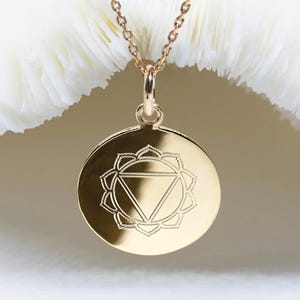 collana chakra del plesso solare • ciondolo chakra del plesso solare MANIPURA 17 mm • gioielli chakra • regali chakra • gioielli chakra del plesso solare