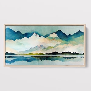 Abstract Mountain Print Large Canvas Art, Original Art, Modern House Decor, Large Office Wall Decor