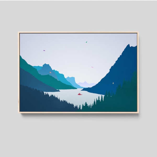 Saint Mary Lake Print: Rocky Mountain National Park Art