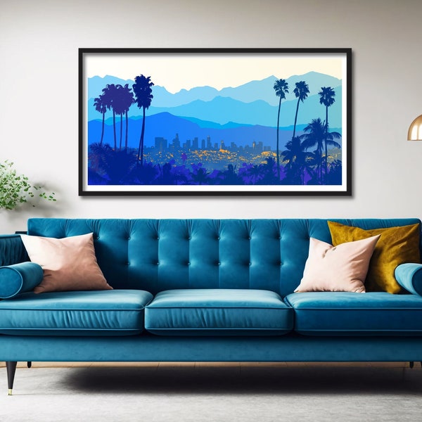 Los Angeles Wall Art Etsy