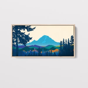 Mount Rainier Print, Large Canvas Art, Pacific Northwest Art, Seattle Print, Modern Wall Art