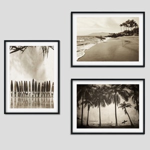 Surf Photography, Surf Gallery Wall Set, Tropical Poster Framed, Gift for Surfer, Surfing Art, Ocean Wall Art, Surfer Photography, Beach Art