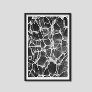Palm Springs Swimming Pool Art Print, Framed Art, Black and White Photography, Modern Minimalist Print, Gift for Swimmer