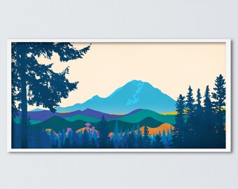 Mt Rainier Wall Art Etsy mt rainier wall art etsy