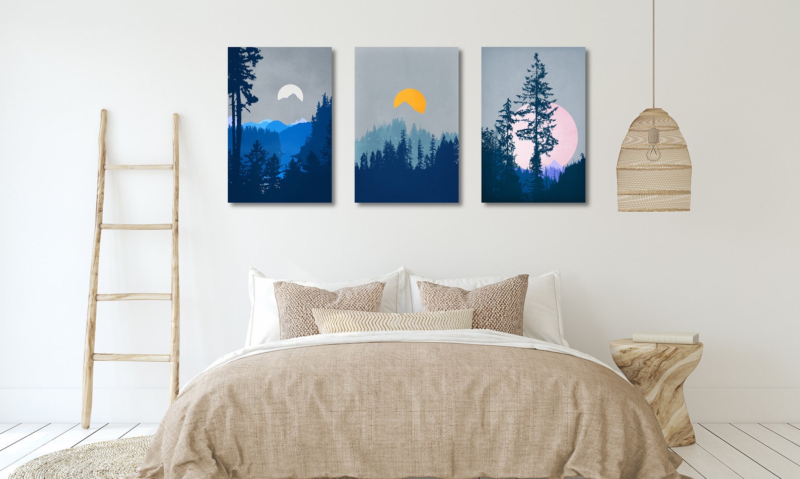 Bedroom Wall Art Large Canvas Art Original Art Pacific | Etsy