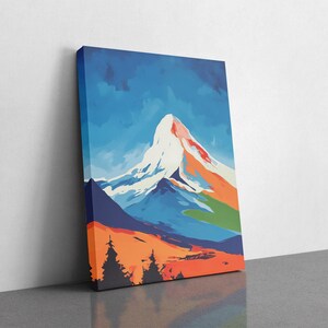 Mountain Wall Art, Mount Hood Print, Framed Wall Art, Cabin Decor image 7