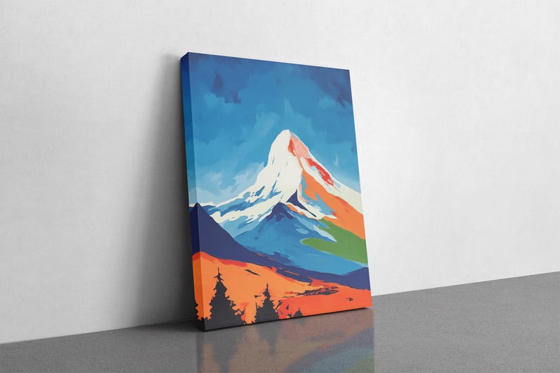 Mountain Wall Art, Mount Hood Print, Framed Wall Art, Cabin Decor image 7