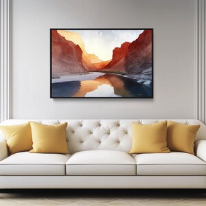 Big Bend National Park Canvas Print: Modern Desert Landscape Art image 8