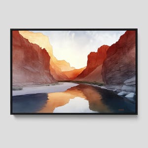 Big Bend National Park Canvas Print: Modern Desert Landscape Art image 4
