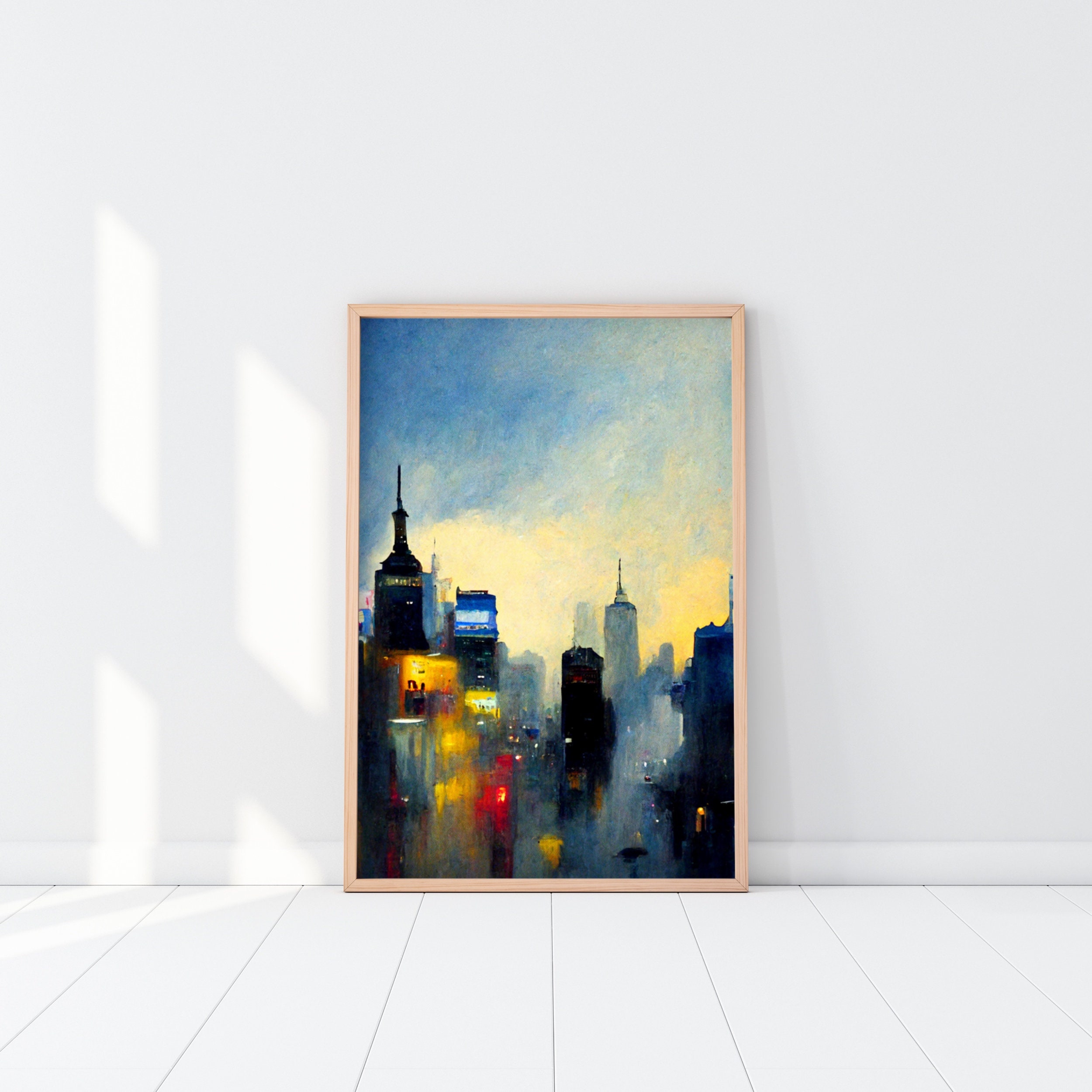 New York City Wall Art Prints Urban Landscape Paintings Etsy