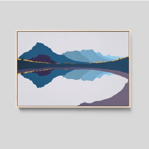 Sierra Nevada Mountain Canvas Art Print, Extra Large Wall Art, Mountain Art, Original Art, Framed Landscape