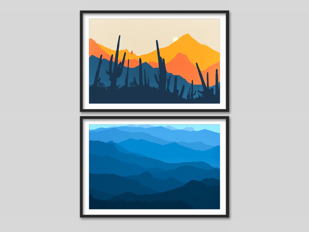 Nature Canvas Prints 2 Piece Wall Art Minimalist Wall Art Etsy