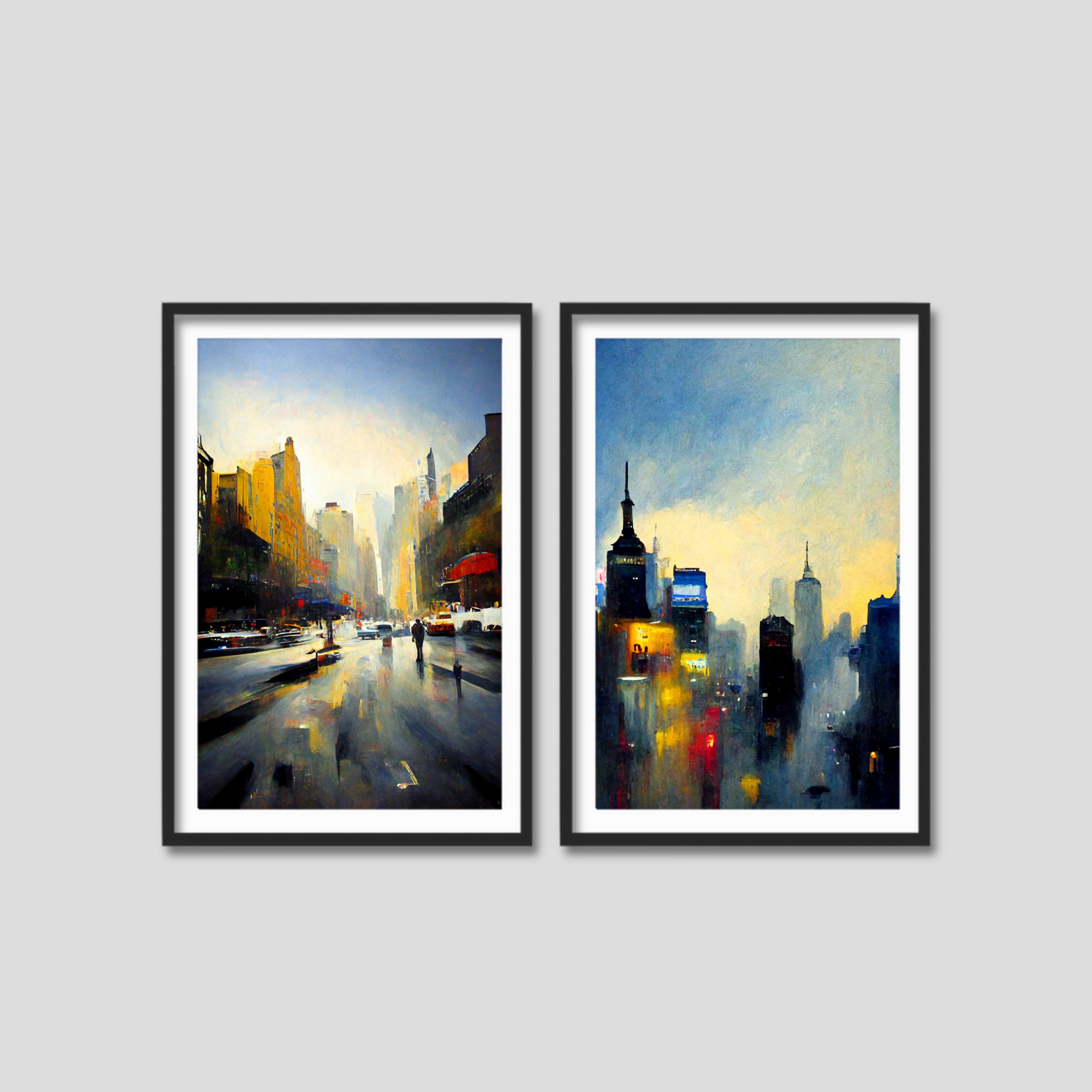 New York City Wall Art Prints Urban Landscape Paintings Etsy