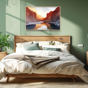 Big Bend National Park Canvas Print: Modern Desert Landscape Art image 3
