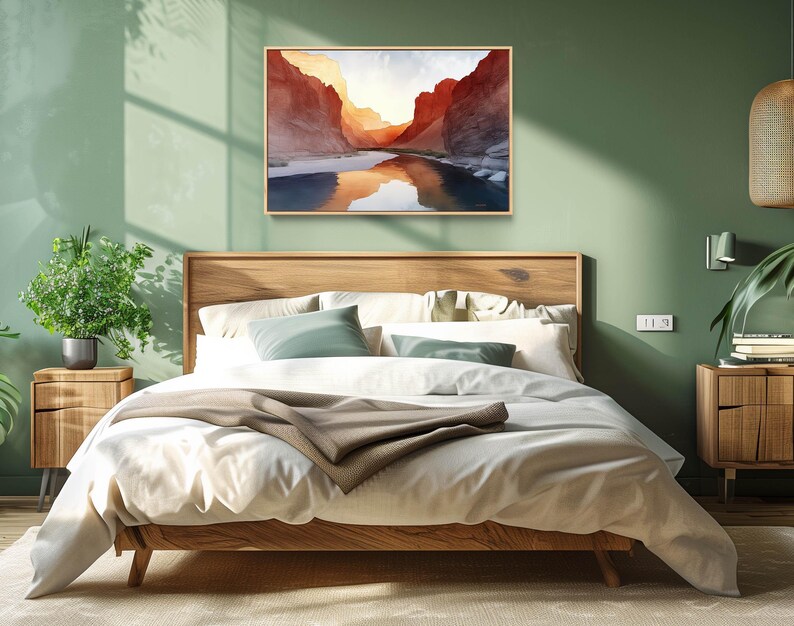 Big Bend National Park Canvas Print: Modern Desert Landscape Art image 3