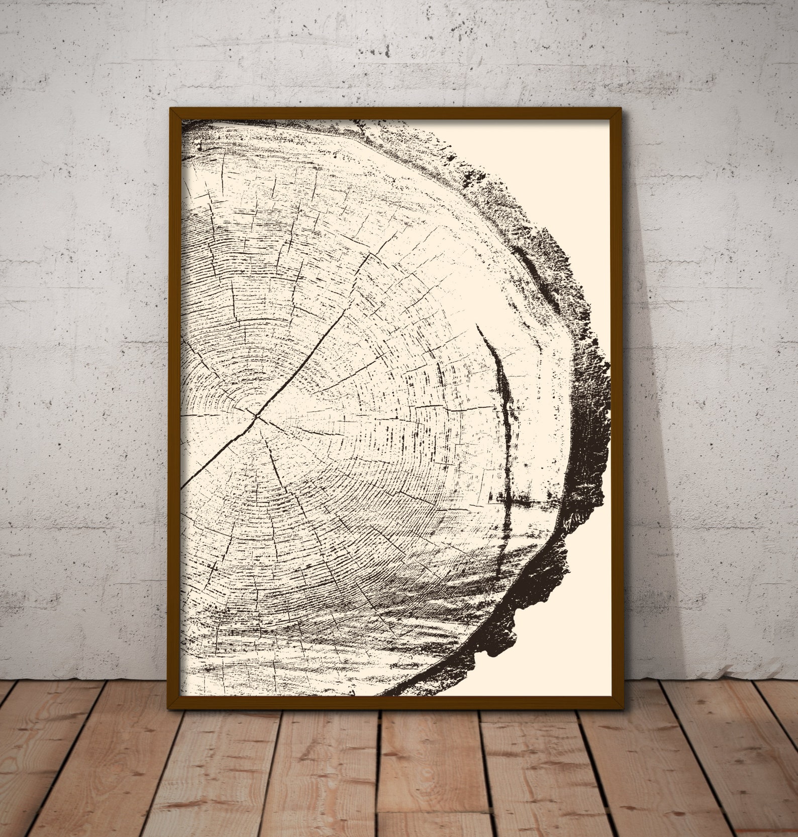 Tree Ring Wall Art Framed Art Prints Douglas Fir Boho Wall Etsy