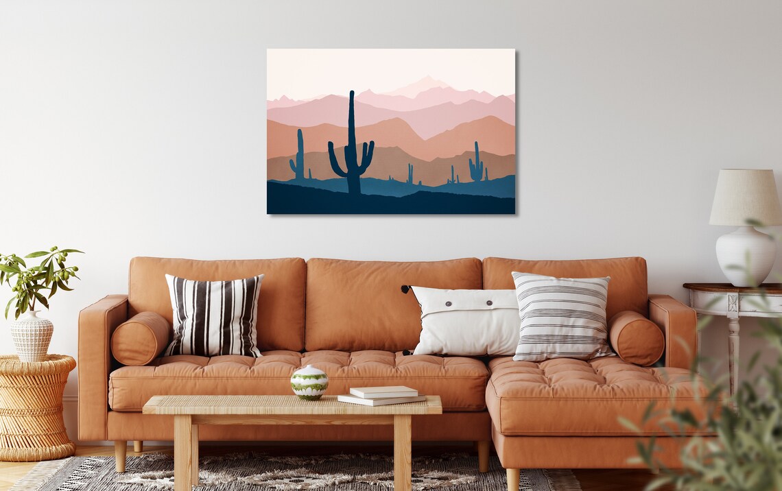 Southwestern Decor Large Canvas Print Desert Wall Art Etsy