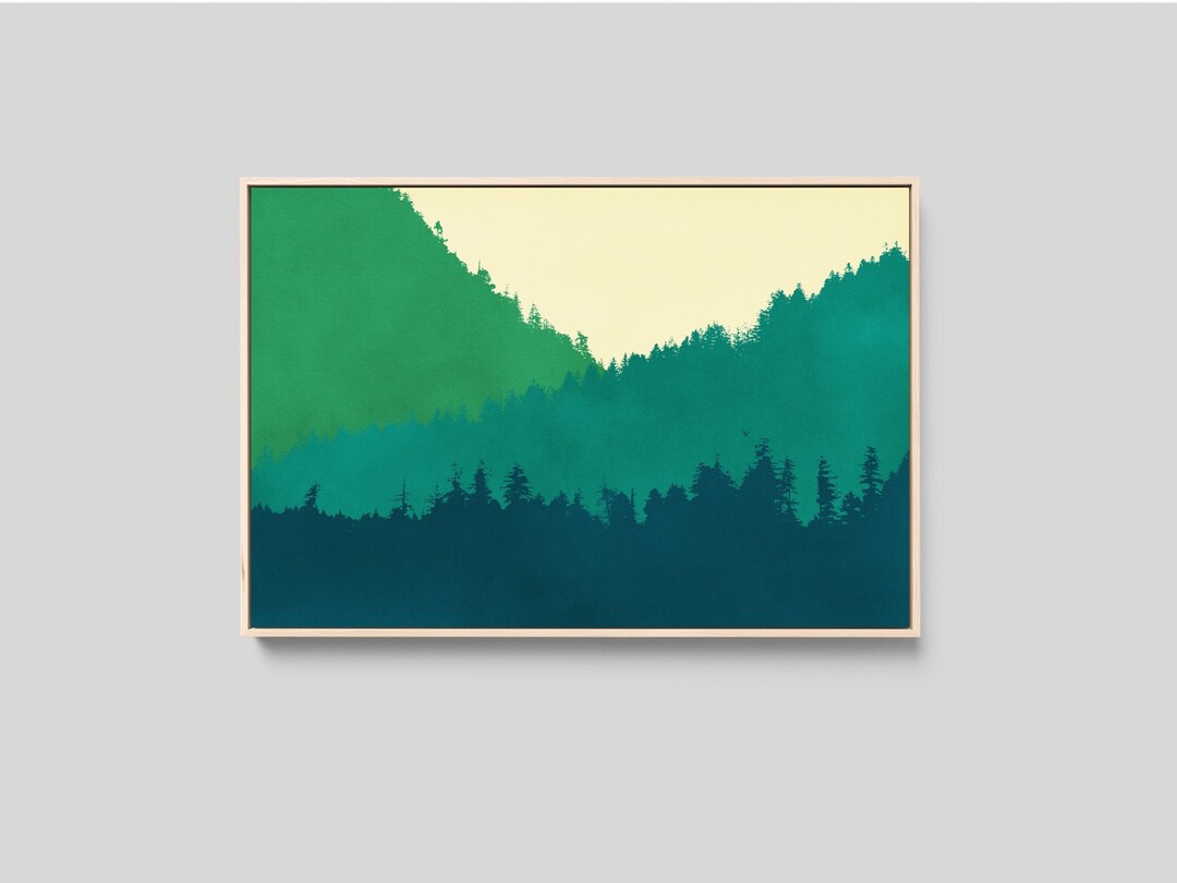 Round Canvas Print of Into the Forest main image 0