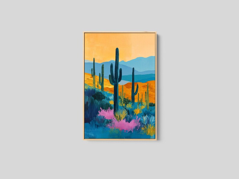 Original Southwest Wall Art Print: Desert Canvas Art Framed image 7