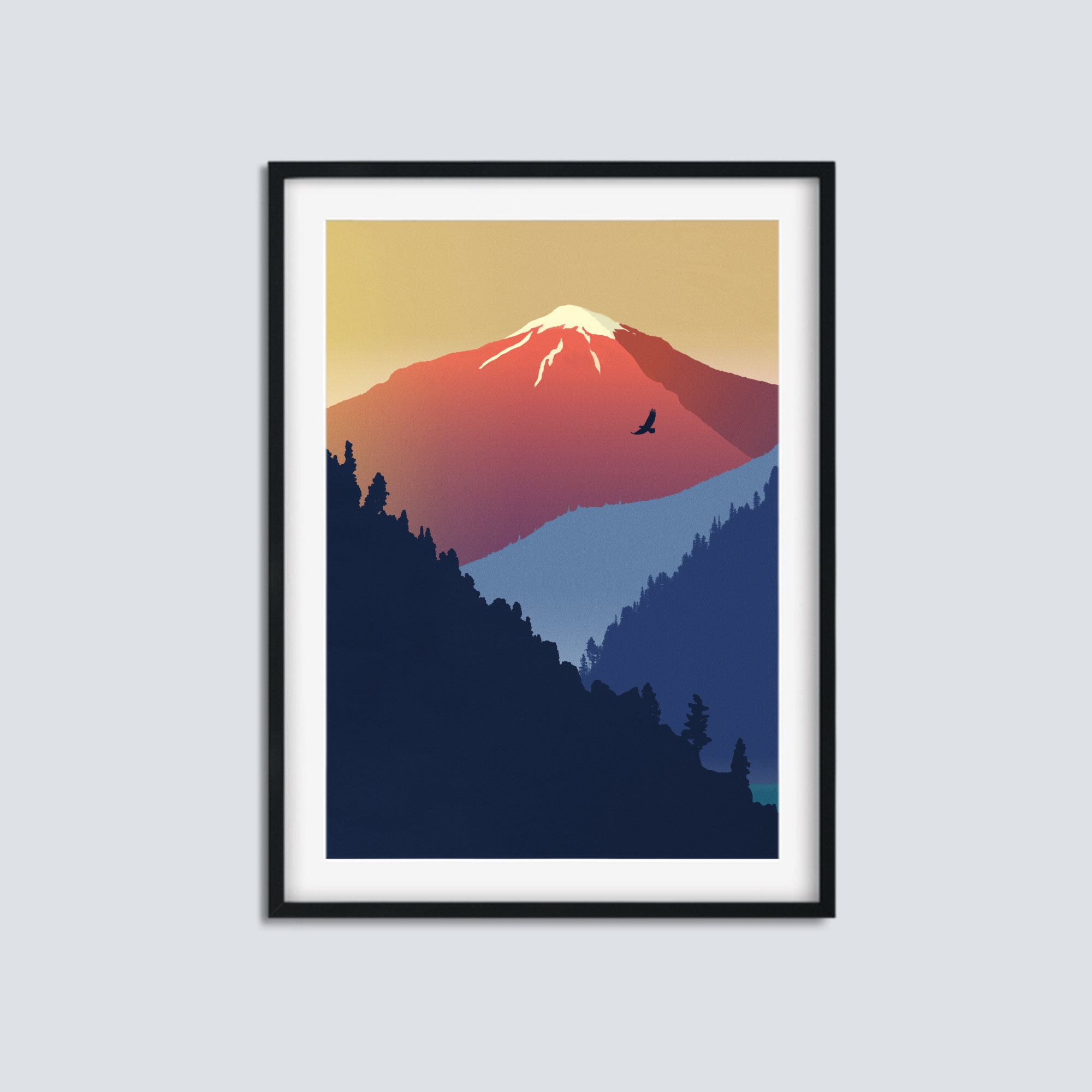 Gallery Wall Art Set of 6 Mid Century Art Prints Large Wall Etsy Canada