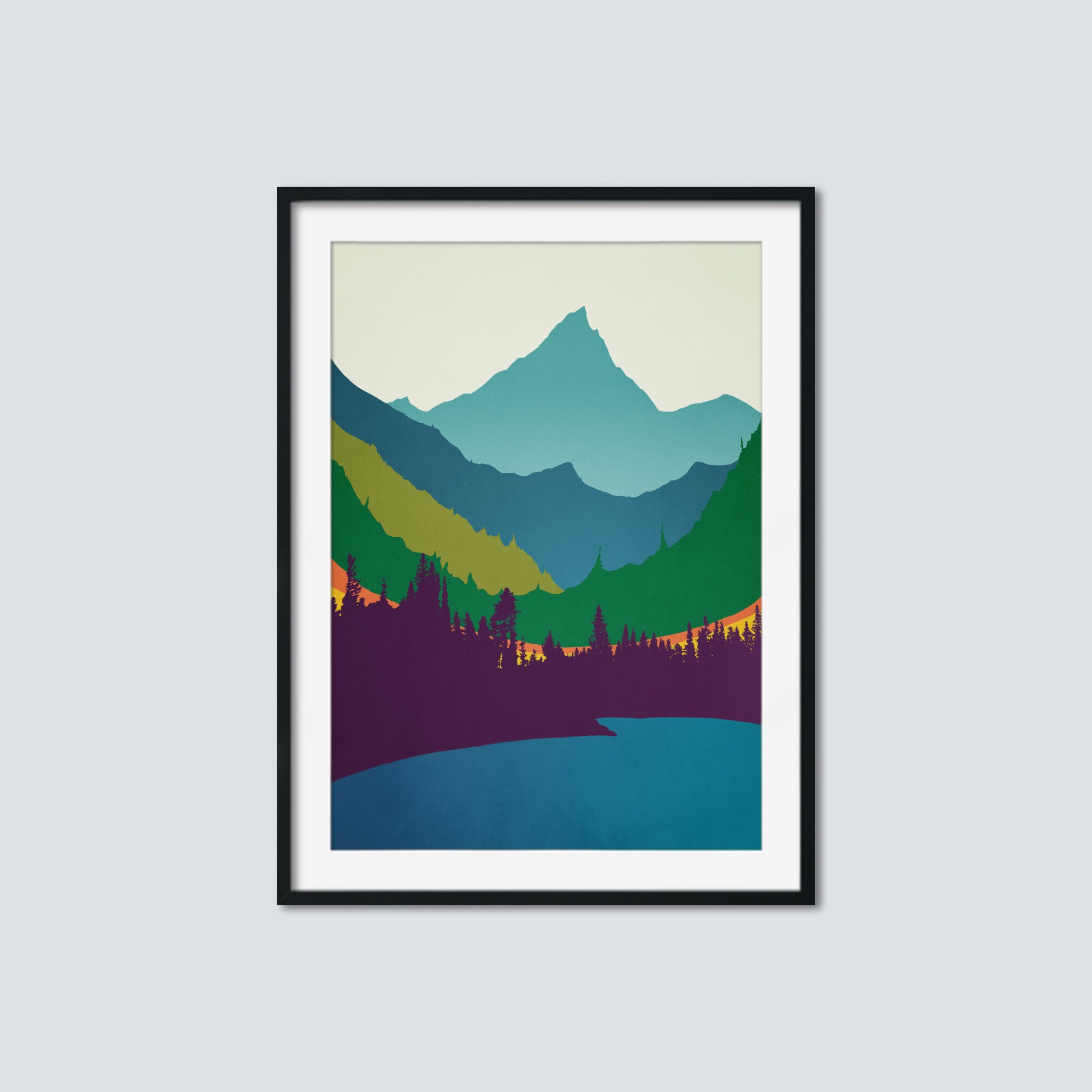 Gallery Wall Art Set of 6 Mid Century Art Prints Large Wall Etsy Canada