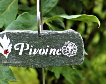 Étiquette Ardoise En Forme De Cœur Avec Corde - Réutilisable, Pour Marquer Plantes, Décoration, 15x15 Cm