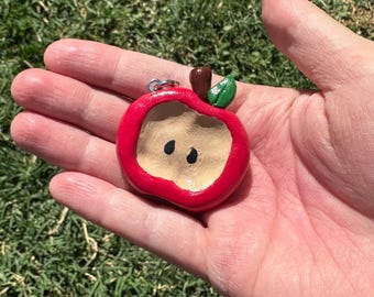 Apple Worrystone Keychain | Polymer Clay
