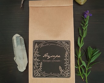 Tisane plante séchée - Hysope - sachet kraft 20g