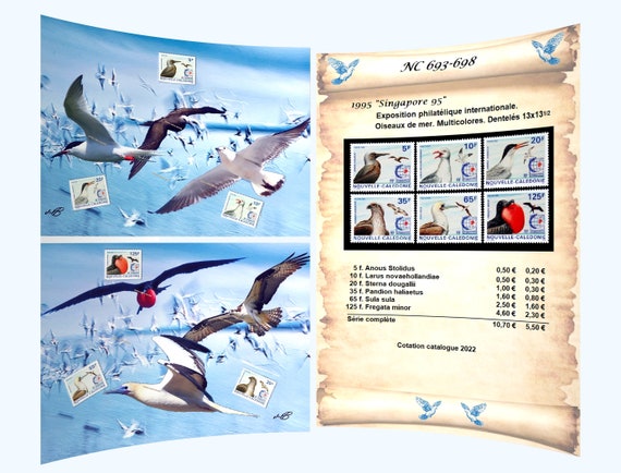 Seabirds Singapore Philatelic Exhibition Color Print Home Etsy India