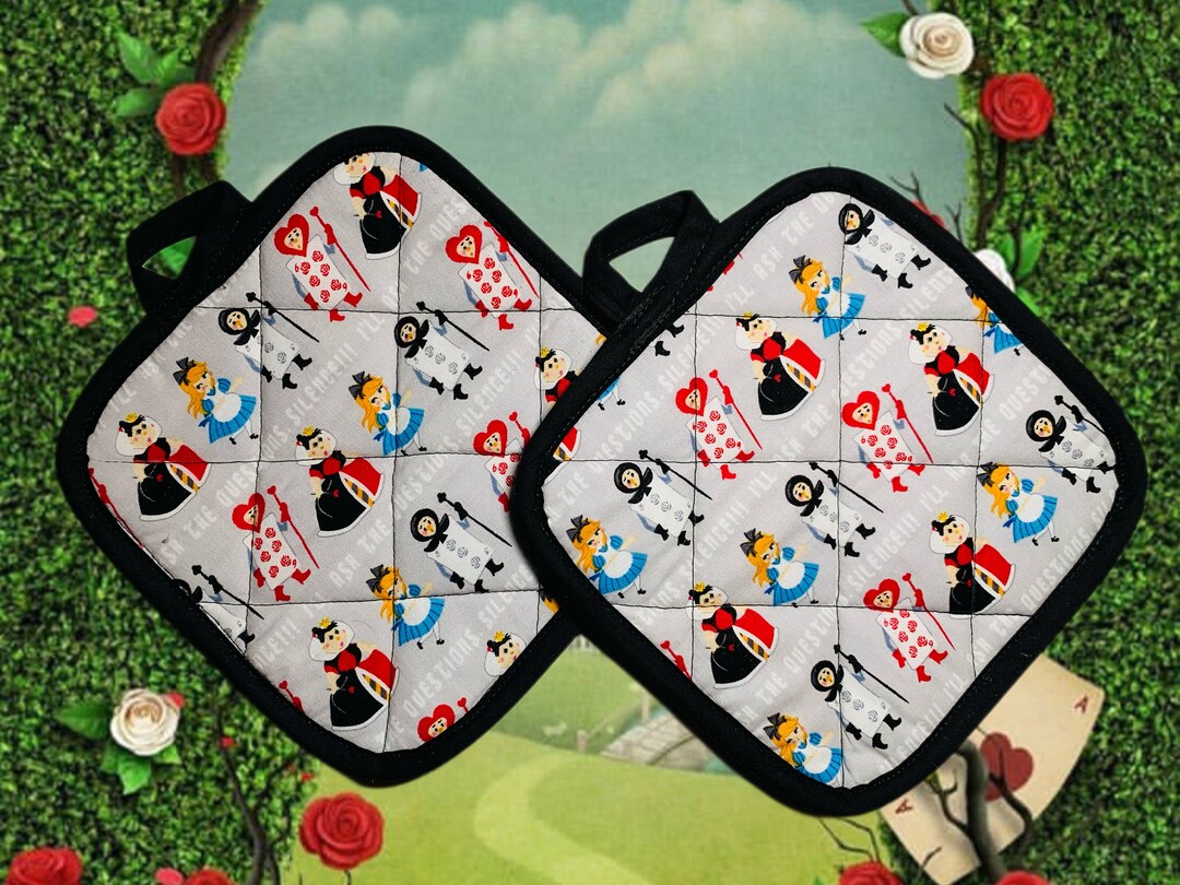 Disney Inspired Alice Kitchen Pot Holder Set Chef Gift - Etsy