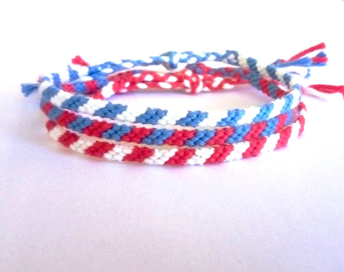 Twotone Friendship Bracelets to Match Brazilian Bracelets Etsy