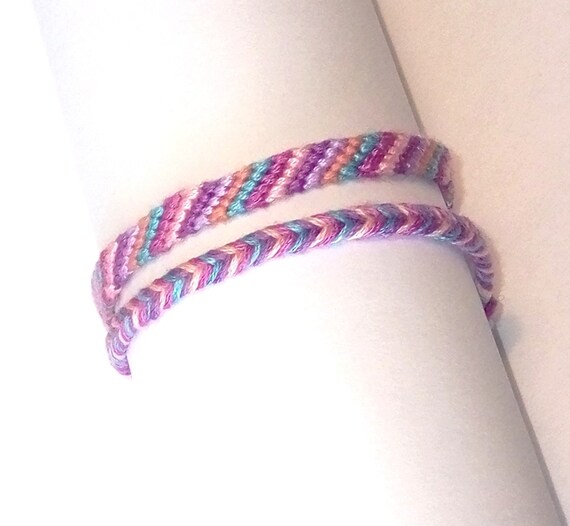 purple friendship bracelet