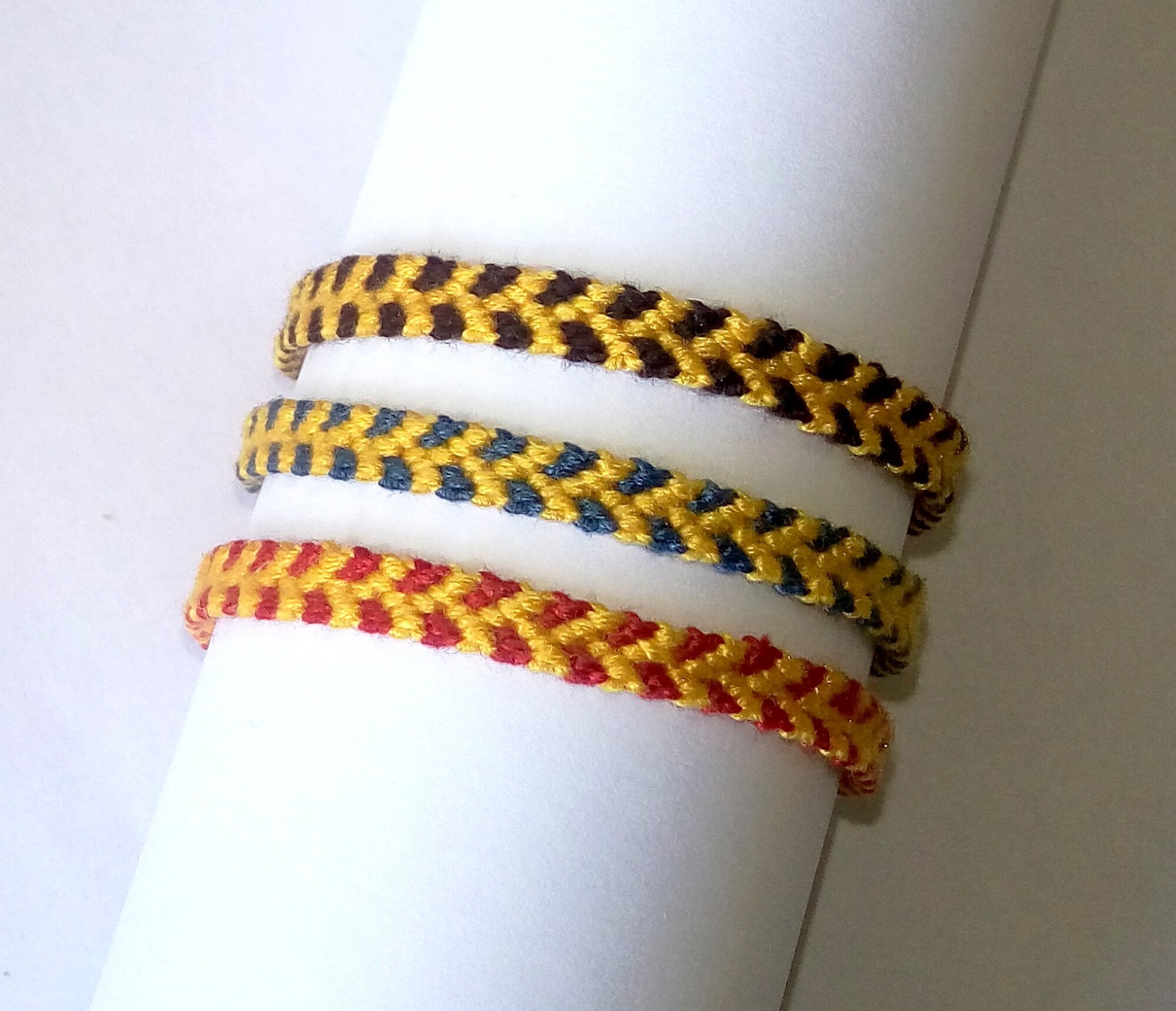 Brazilian Bracelet Pattern Spike Yellow Color of Choice