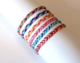 Bracelet tresse fishtail fantaisie bracelet hippie à nouer Brasilda couleur au choix