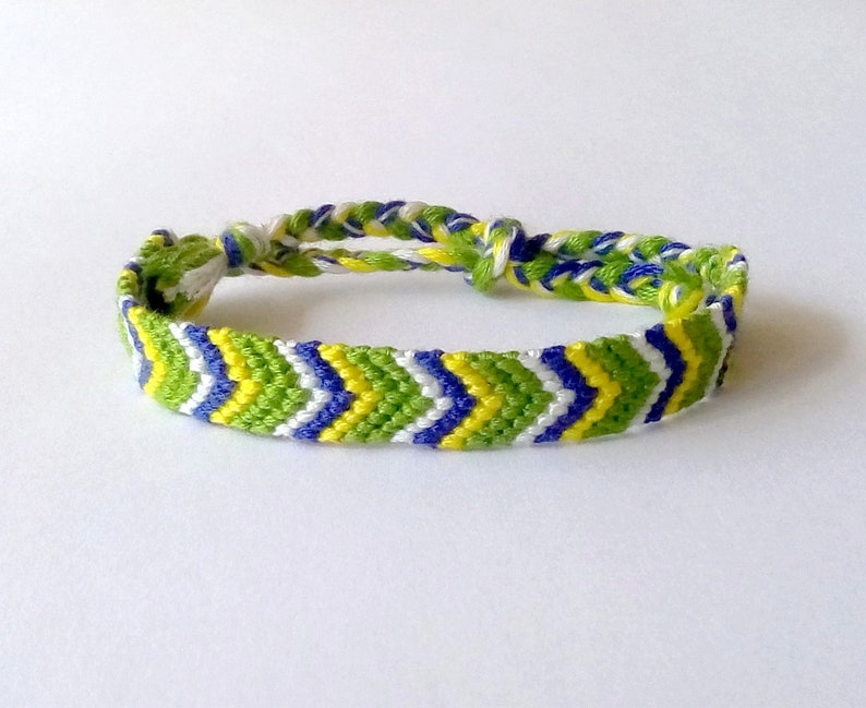 Pulsera brasileña verde azul amarillo bandera blanca Brasil Etsy España