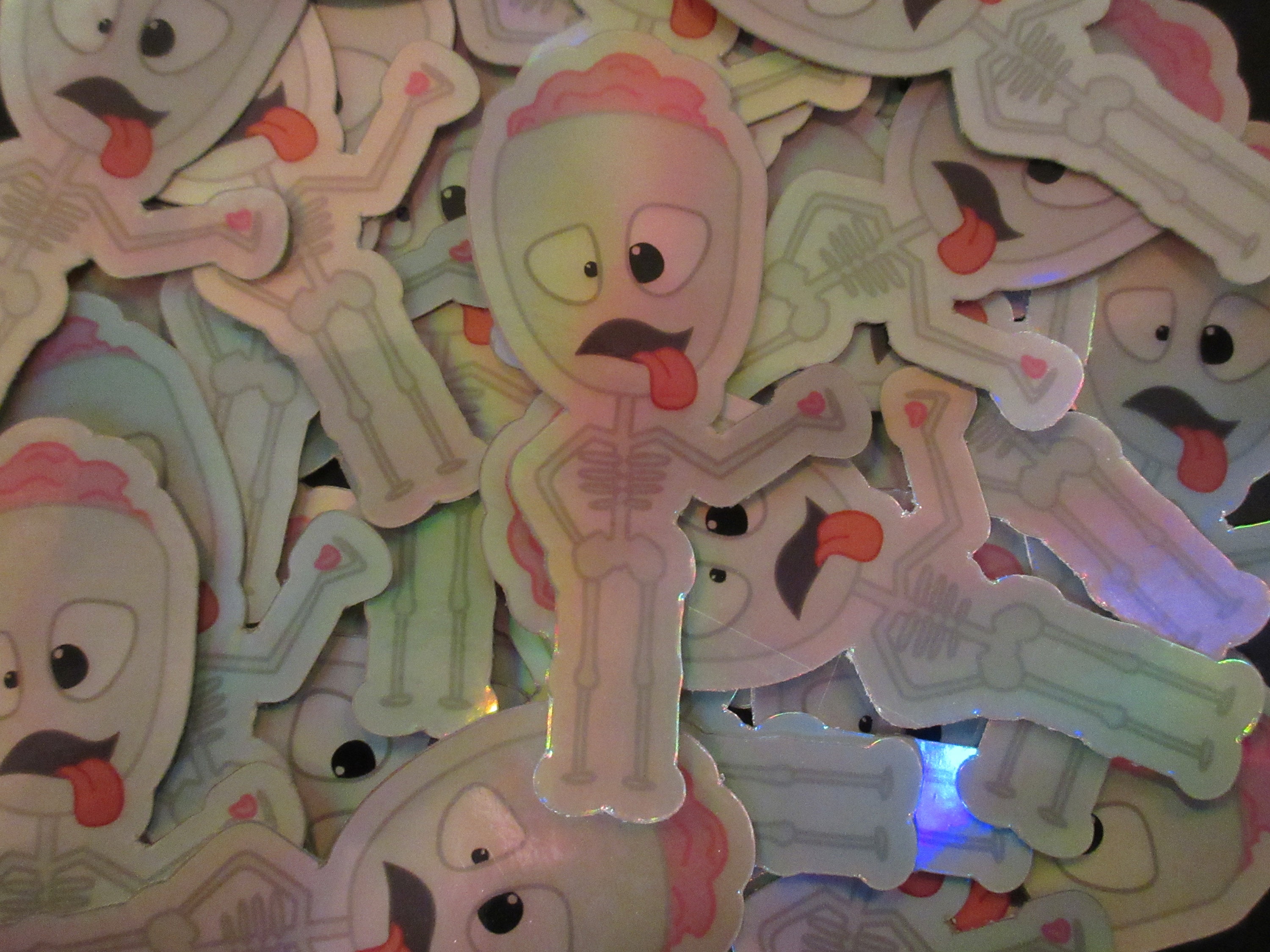 Skeleton Spawner Sticker Holographic Skeleton Sticker - Etsy