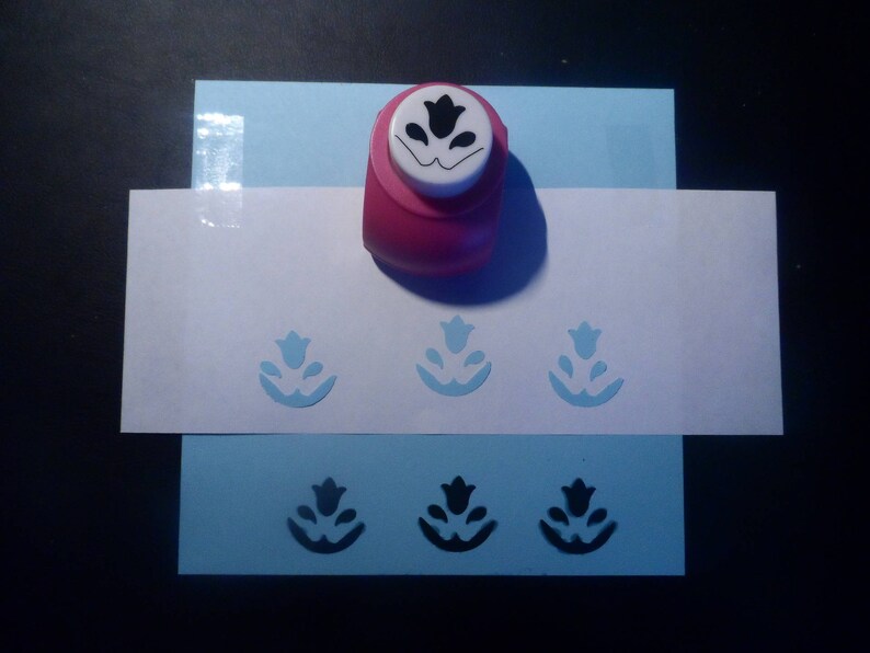 Hole Punch Flower For Decoration Menus Mark Up Birthday Etsy
